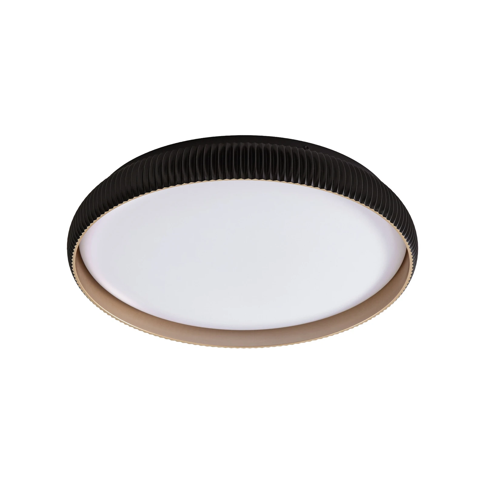 Plafonieră LED Lindby Jovian, negru, Ø 40 cm, CCT, dimabil