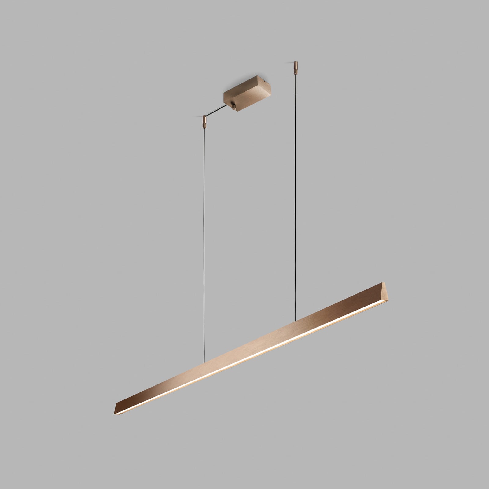 Edge Linear S1500 LED-Hängelampe rosegold, CCT LIGHT-POINT - Arbeitszimmer / Büro - Design - Aluminium - Mehrflammig