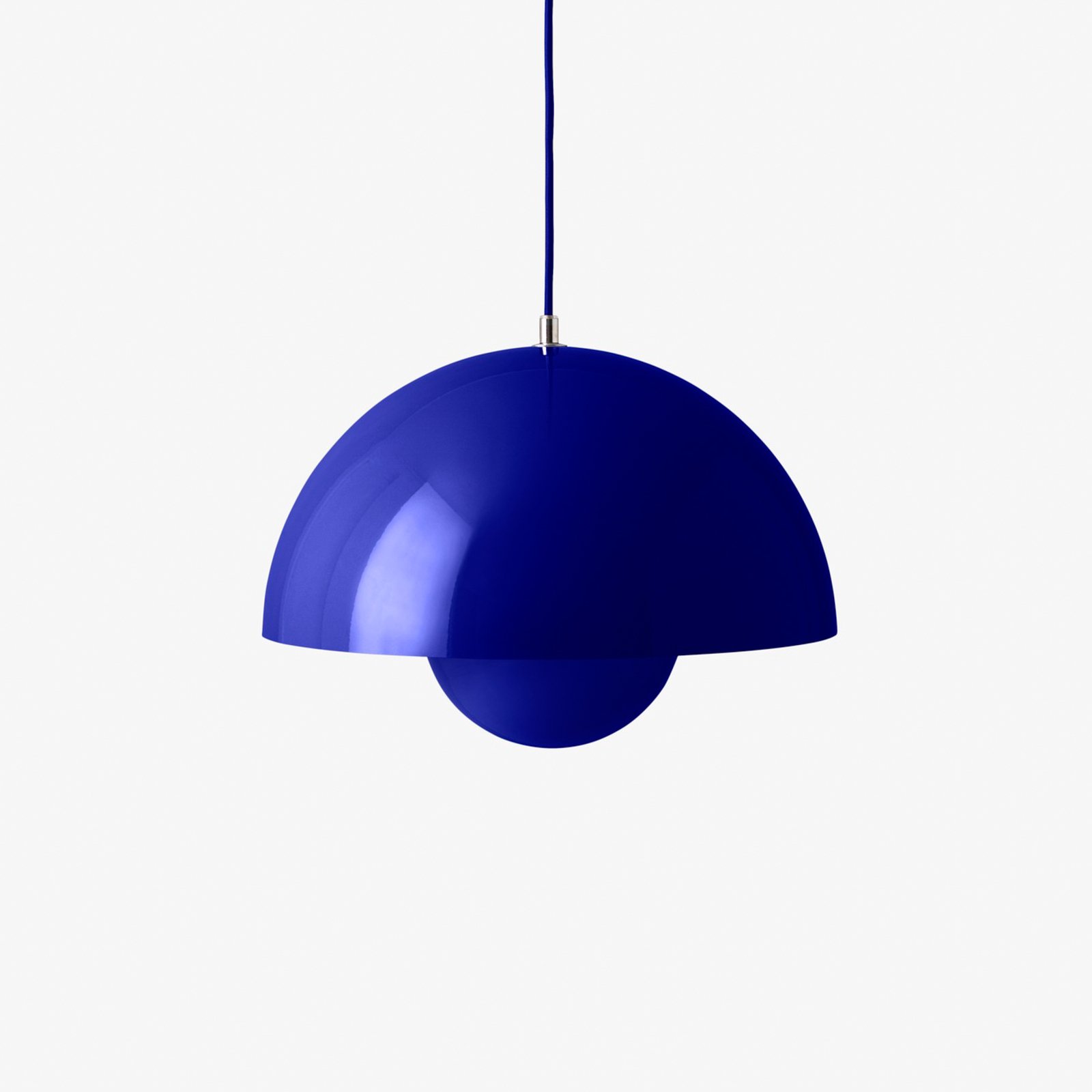 &Tradycyjna lampa wisząca Flowerpot VP7, Ø 37 cm, kobaltowy niebieski
