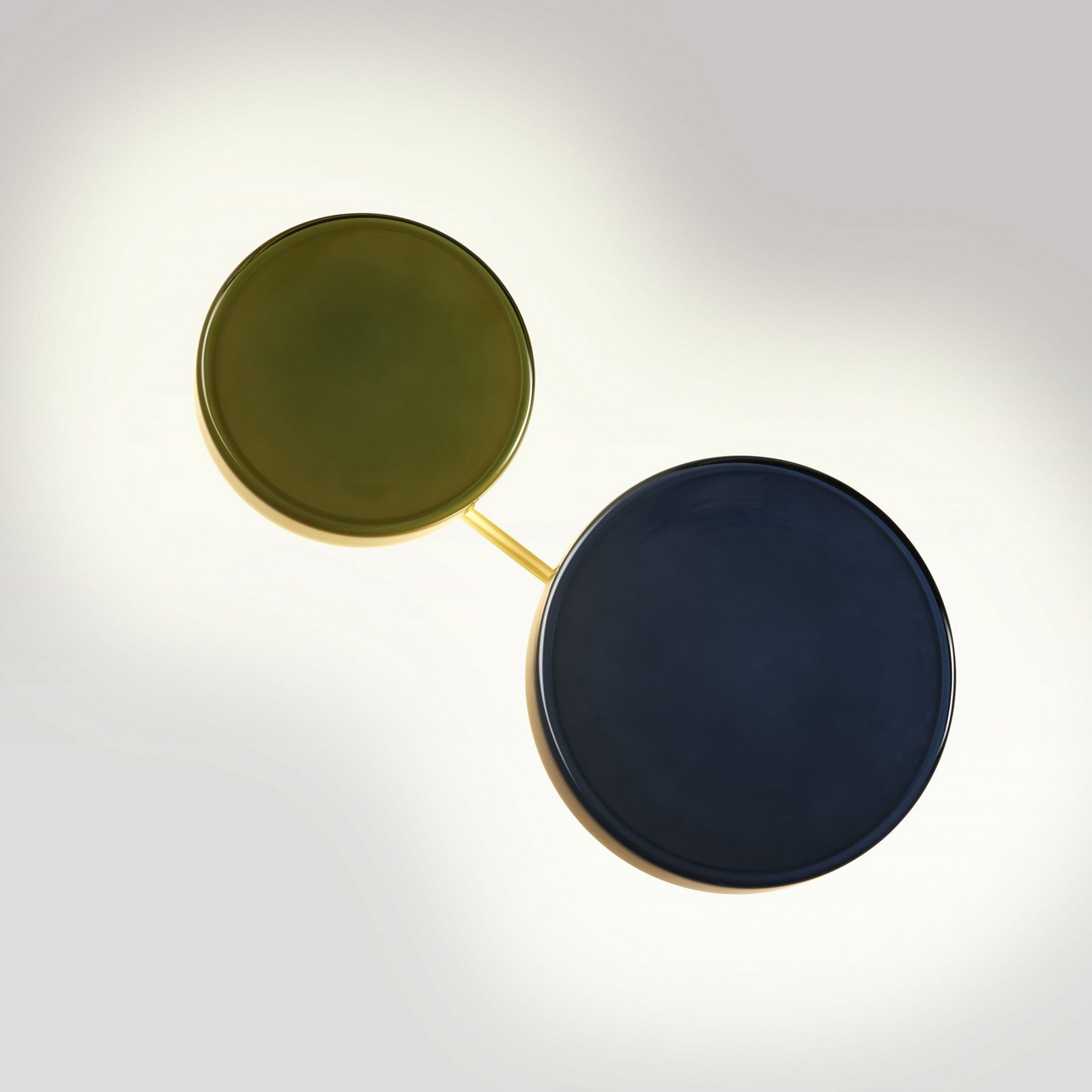 MARSET LED-Wandlampe Caramel, grün, Ø 22 cm, TRIAC, Glas