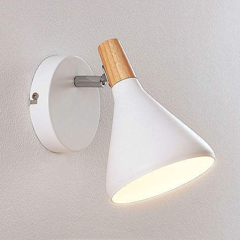 Vegglampe Arina i hvitt, 1 lyskilde