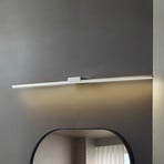 Lucande LED mirror lamp Kivana, chrome, metal, 120cm, IP44