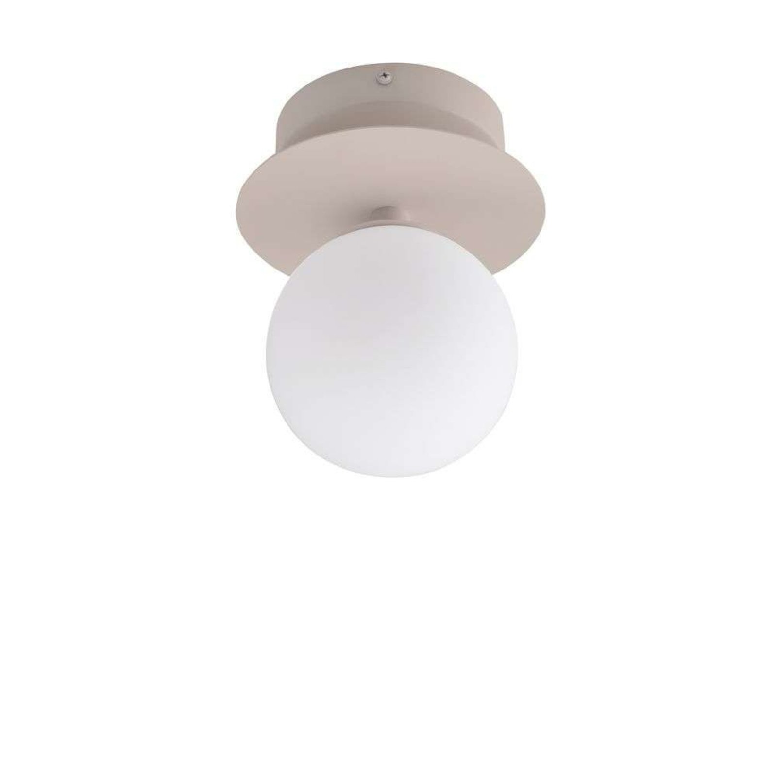 Candeeiro de teto Art Déco da Globen Lighting, IP44, castanho/branco Candeeiro de teto Art Déco da Globen Lighting, IP44, castanho/branco