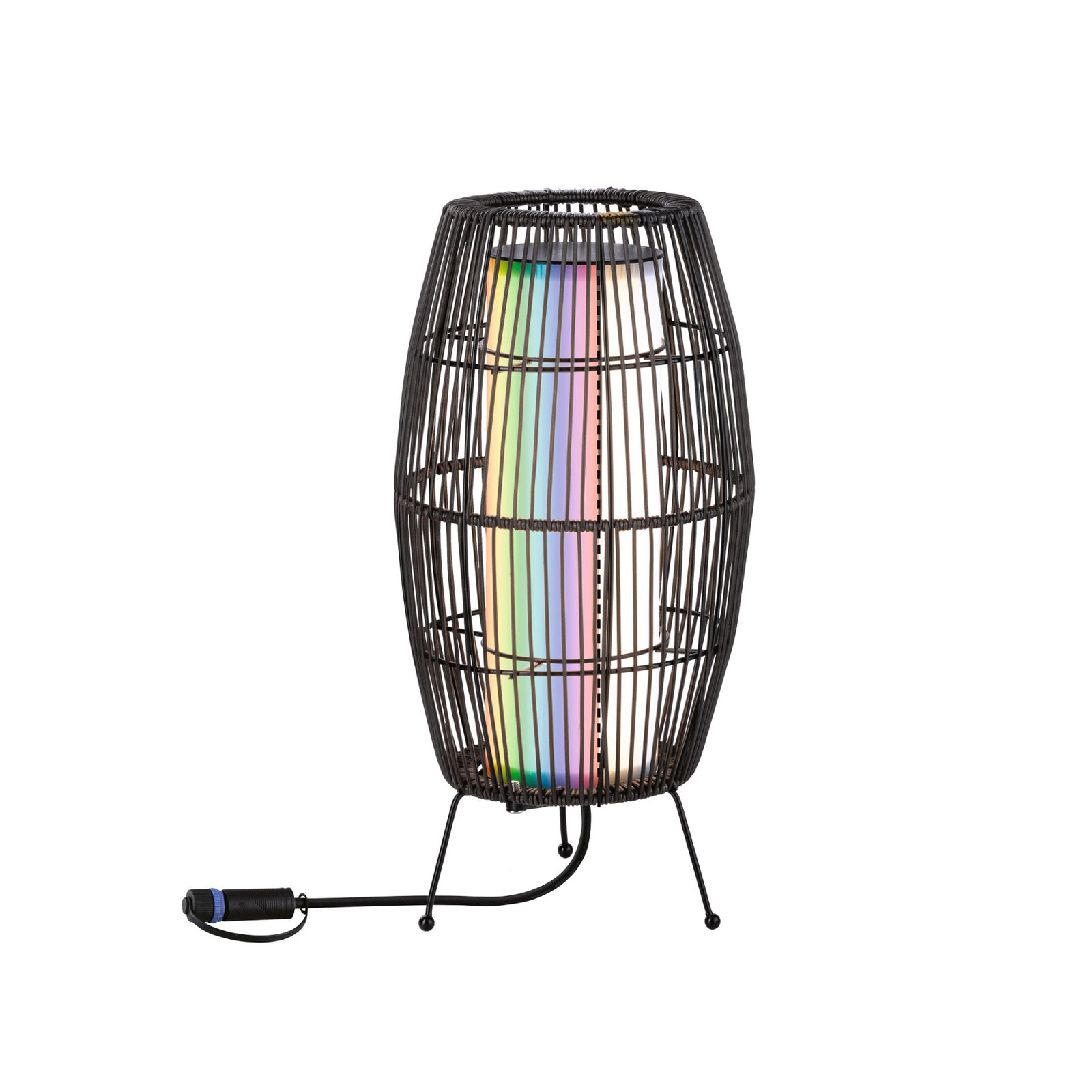 Paulmann Plug & Shine LED-Leuchte Basket RGBW, 40 cm, ZigBee