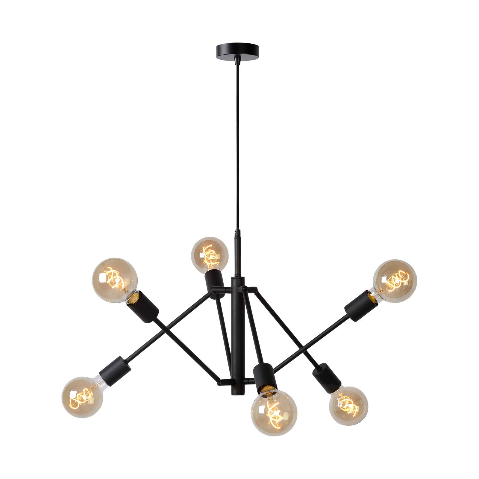 Suspension Lester à six lampes réglable