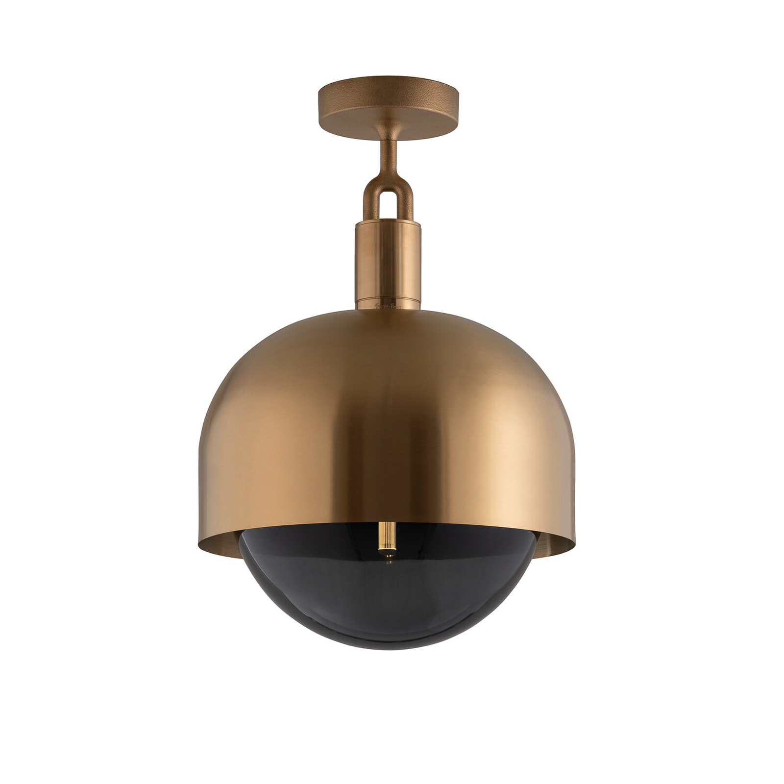 Buster + Punch Forked ceiling brass, glass globe