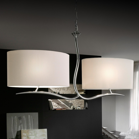 Suspension en textile blanc Eve