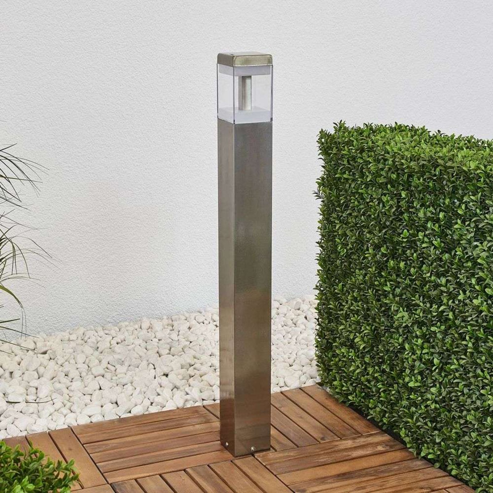 Baily LED Lampada da Giardino Stainless Steel - Lindby