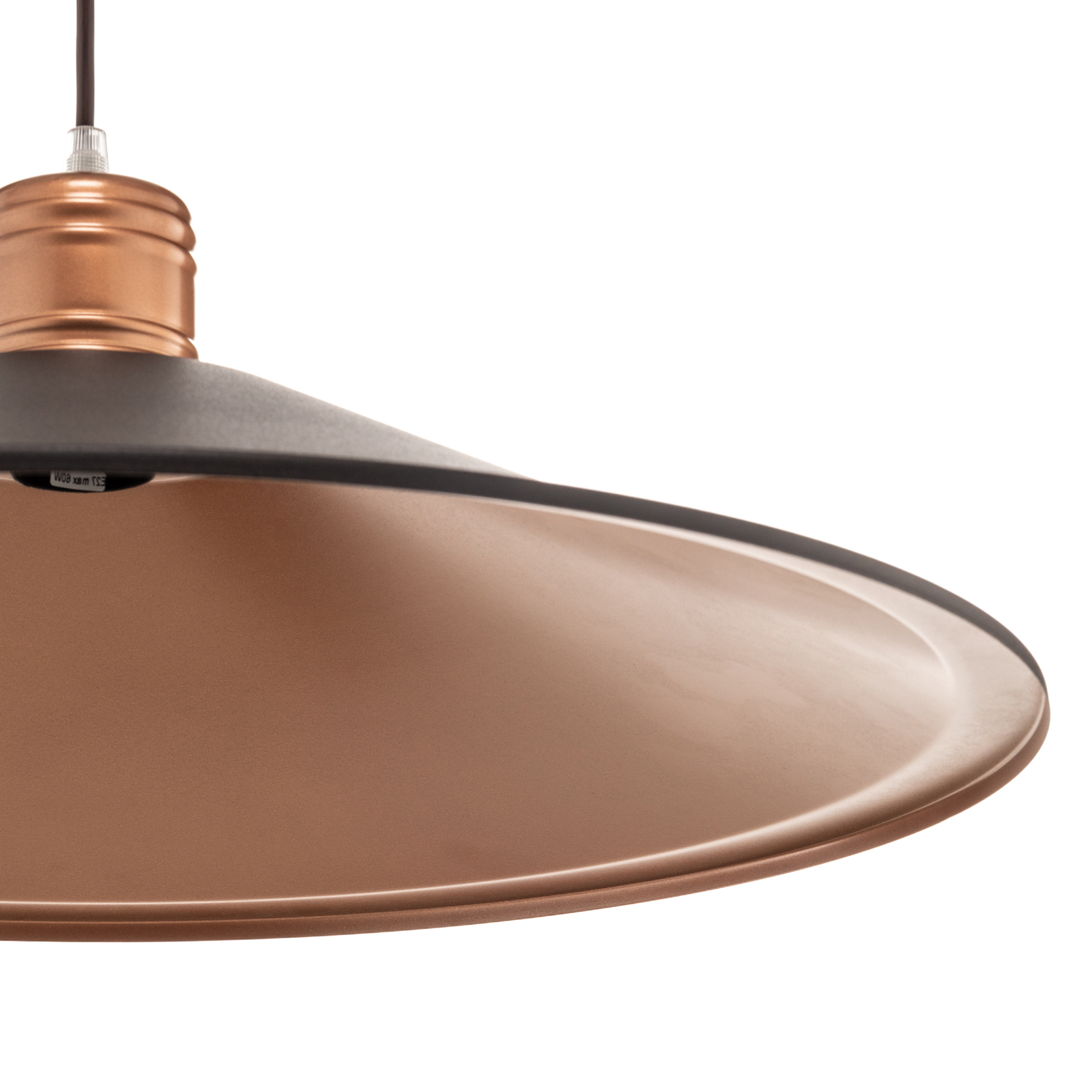 Garret I pendant light in dark brown/copper Ø 50cm
