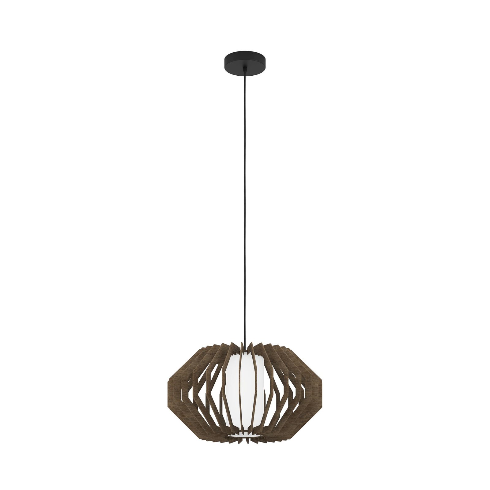 Rusticaria pendant light with wooden struts