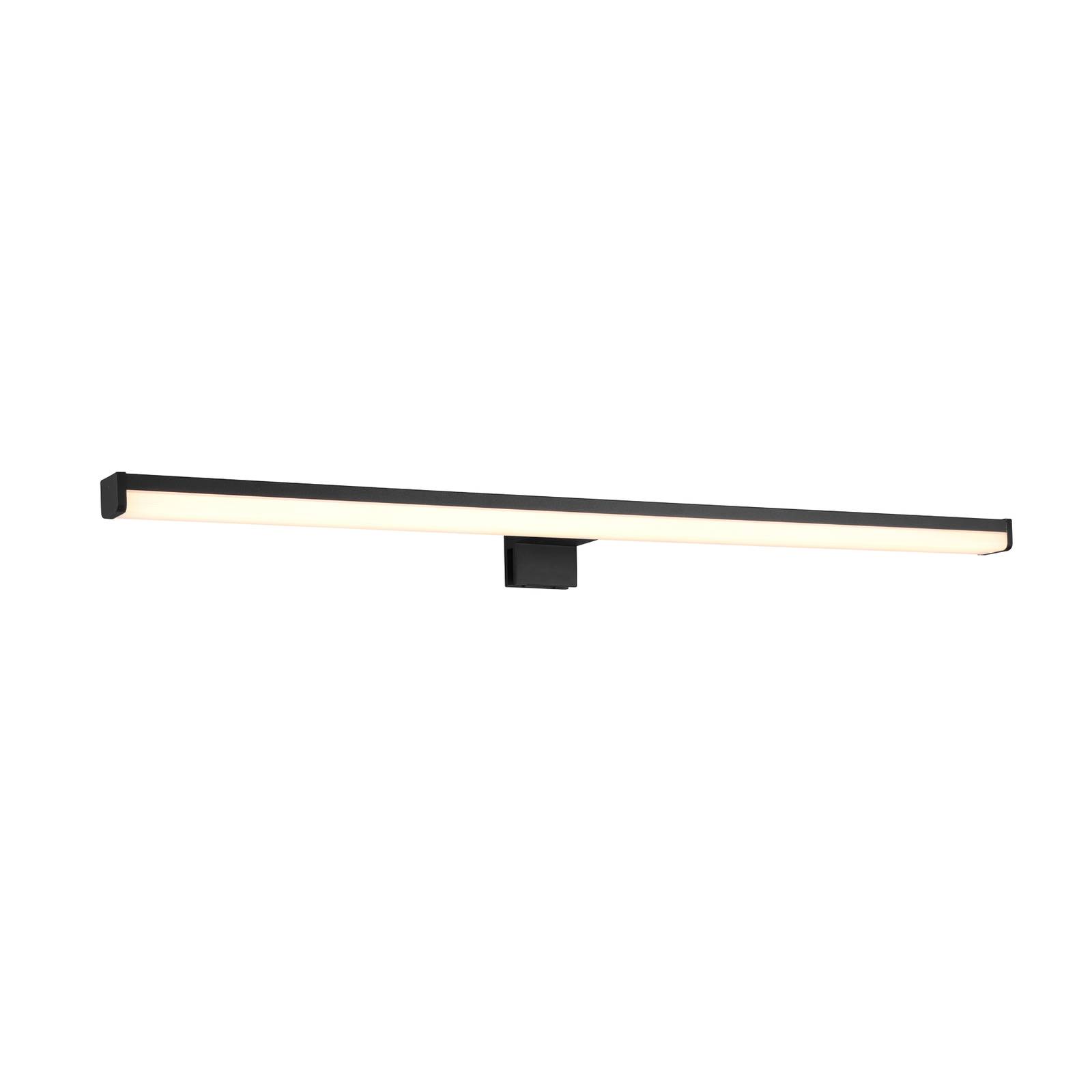 Trio Lighting Lino LED wall light, matt black/white, for Bathroom, aluminium, plastic, 11.5 W, W: 60 cm, H: 6 cm