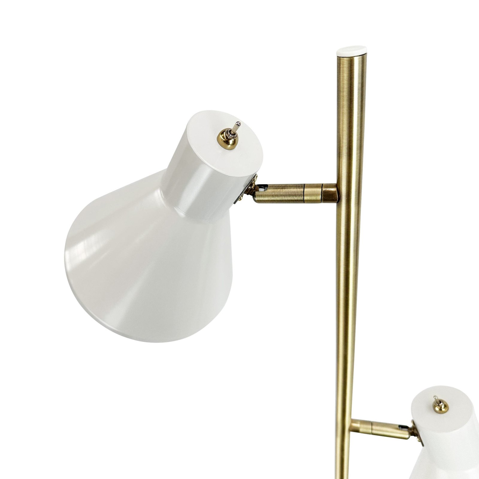 Sleep Floor Lamp Shiny White/Antique Brass - DybergLarsen
