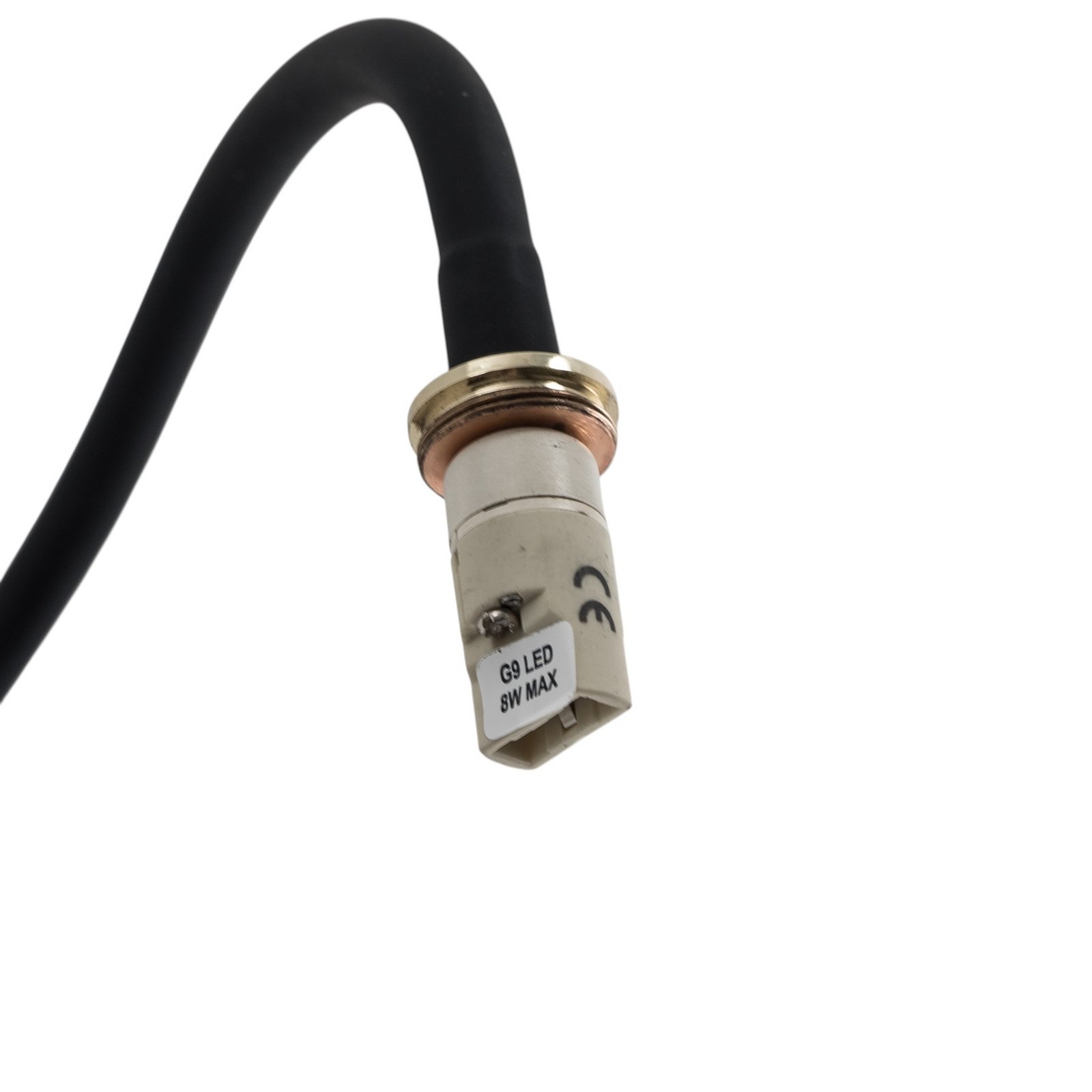 Lagos wall light, black/gold, 45 cm, reading lamp, G9