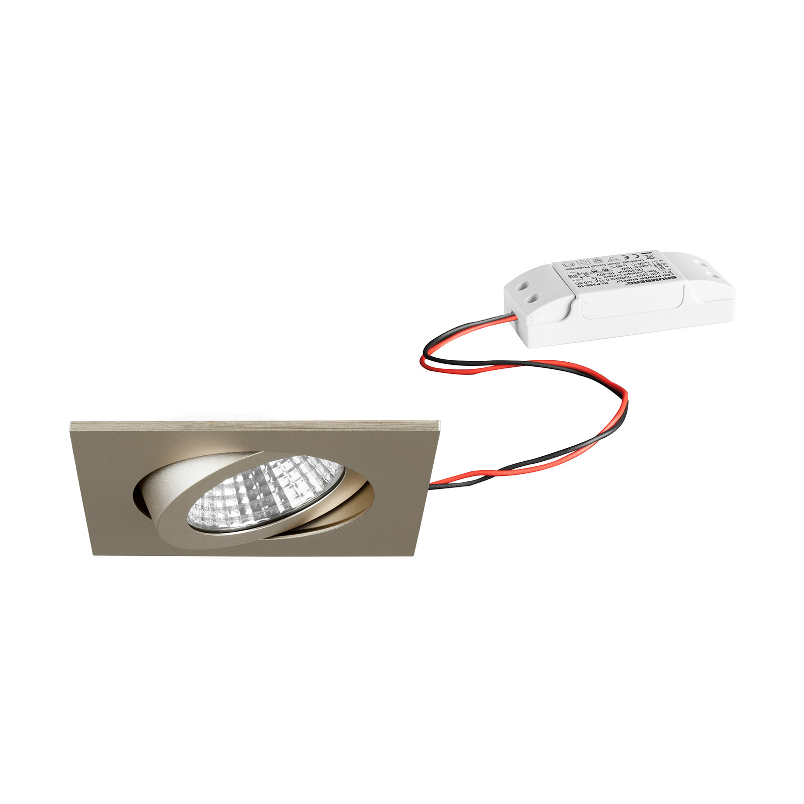 BRUMBERG LED-Einbaustrahler IP65 eckig schaltbar