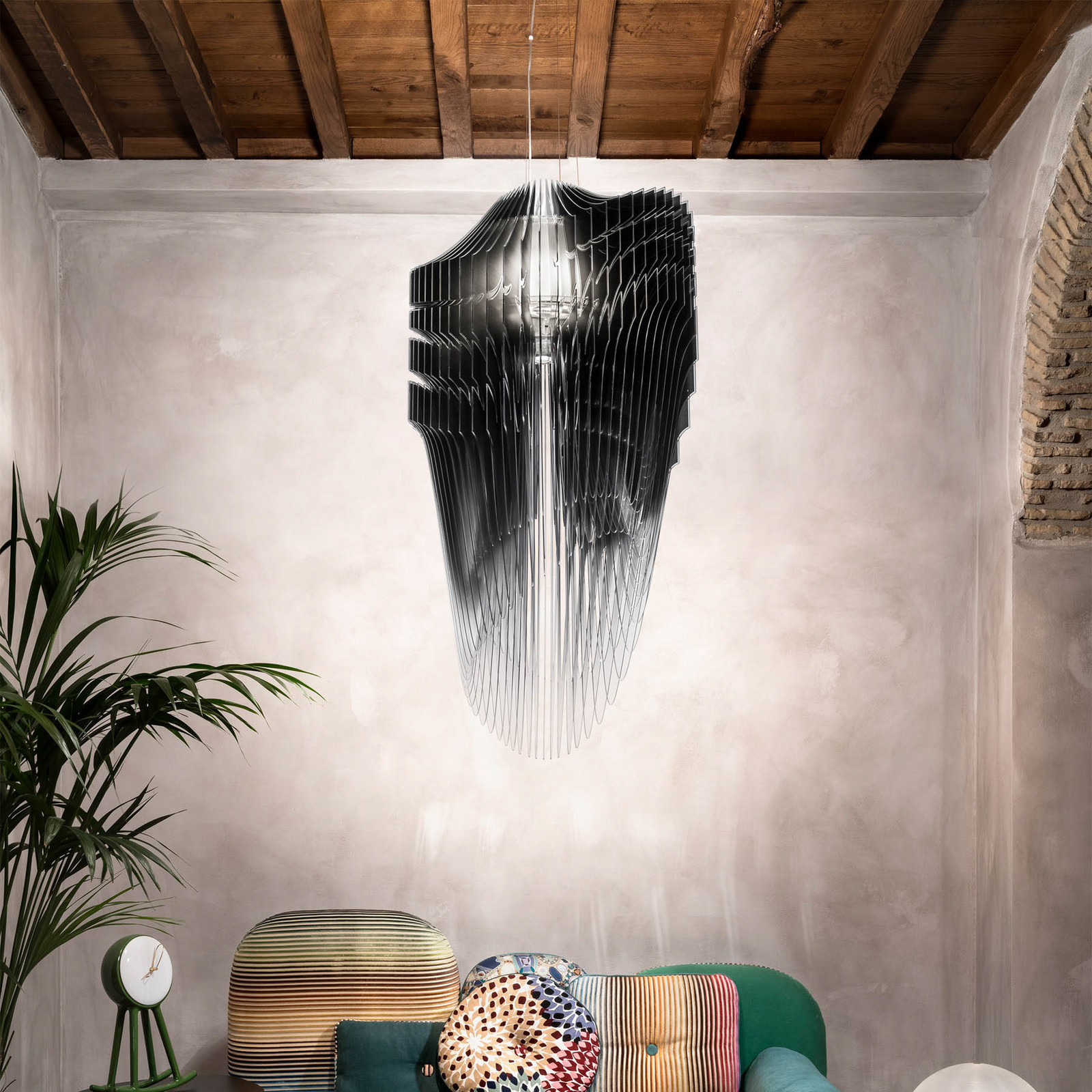 Avia Pendant S Black Slamp - Stue - Design - Plastik - Med én lyskilde
