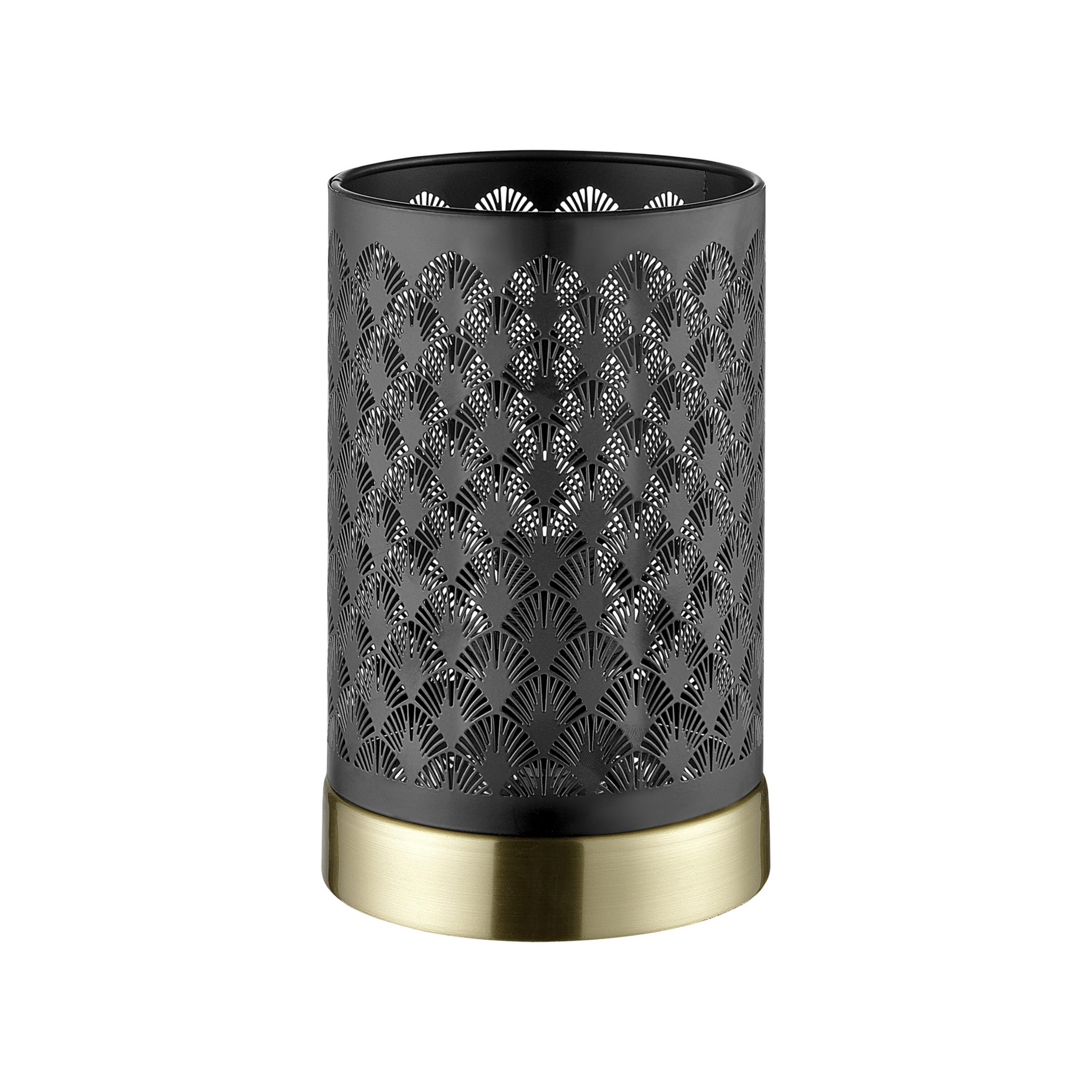 Tischleuchte Neolia, Höhe 19 cm, schwarz/goldfarben, Metall