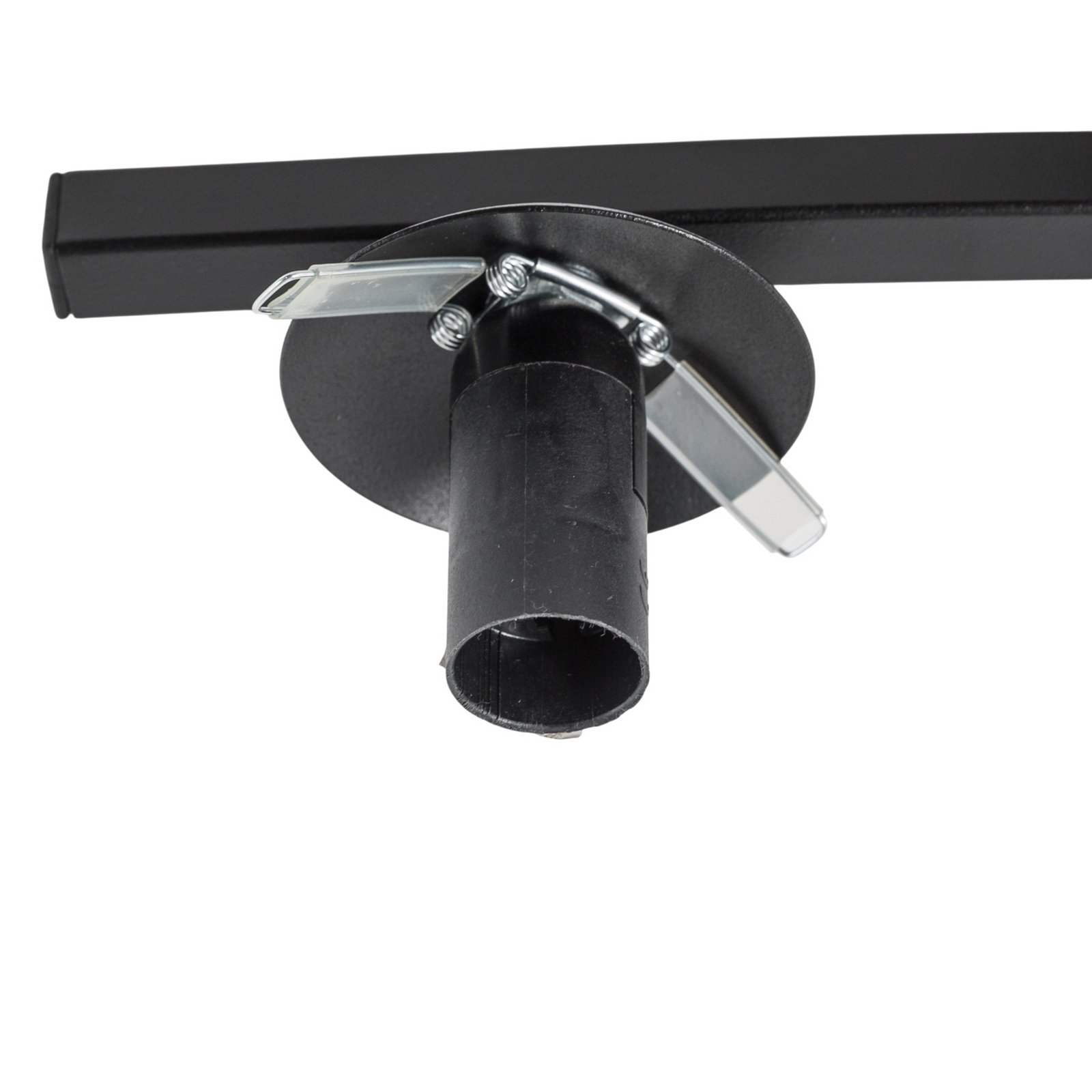 Stropní svítidlo Opus, délka 84 cm, kouřově šedá/černá, 4 světla.