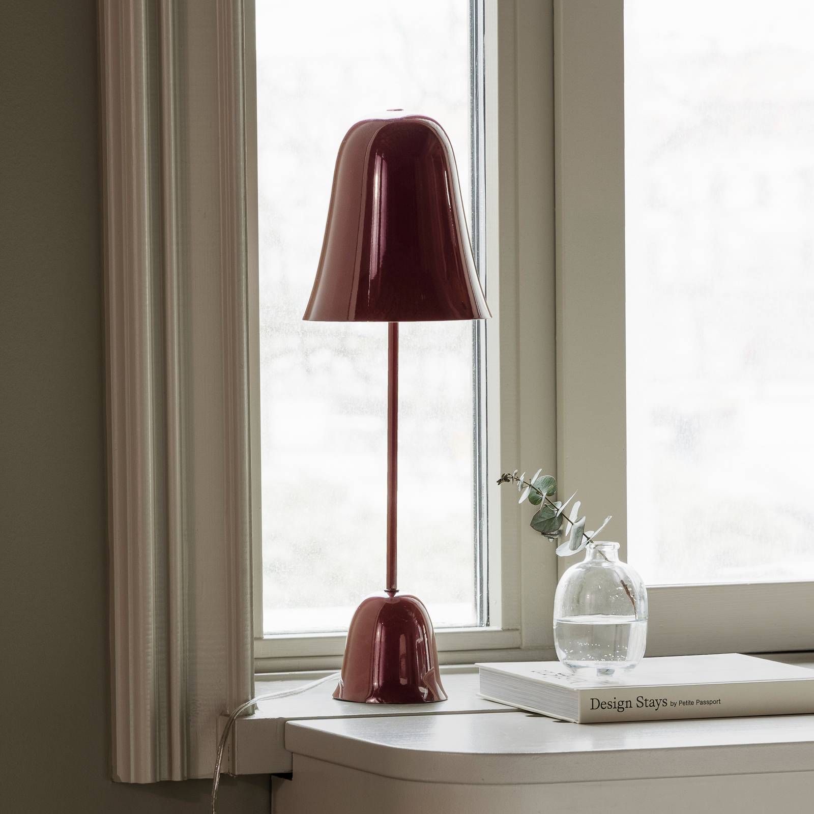 Lampa stołowa Globen Lighting Blåklockan, bordowa, wysokość 56 cm