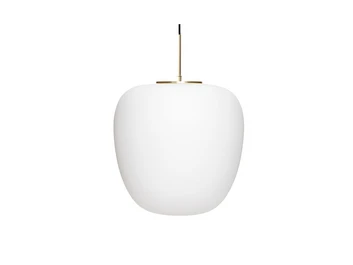 Muse Pendelleuchte Ø40 Opal/Brass - Hübsch