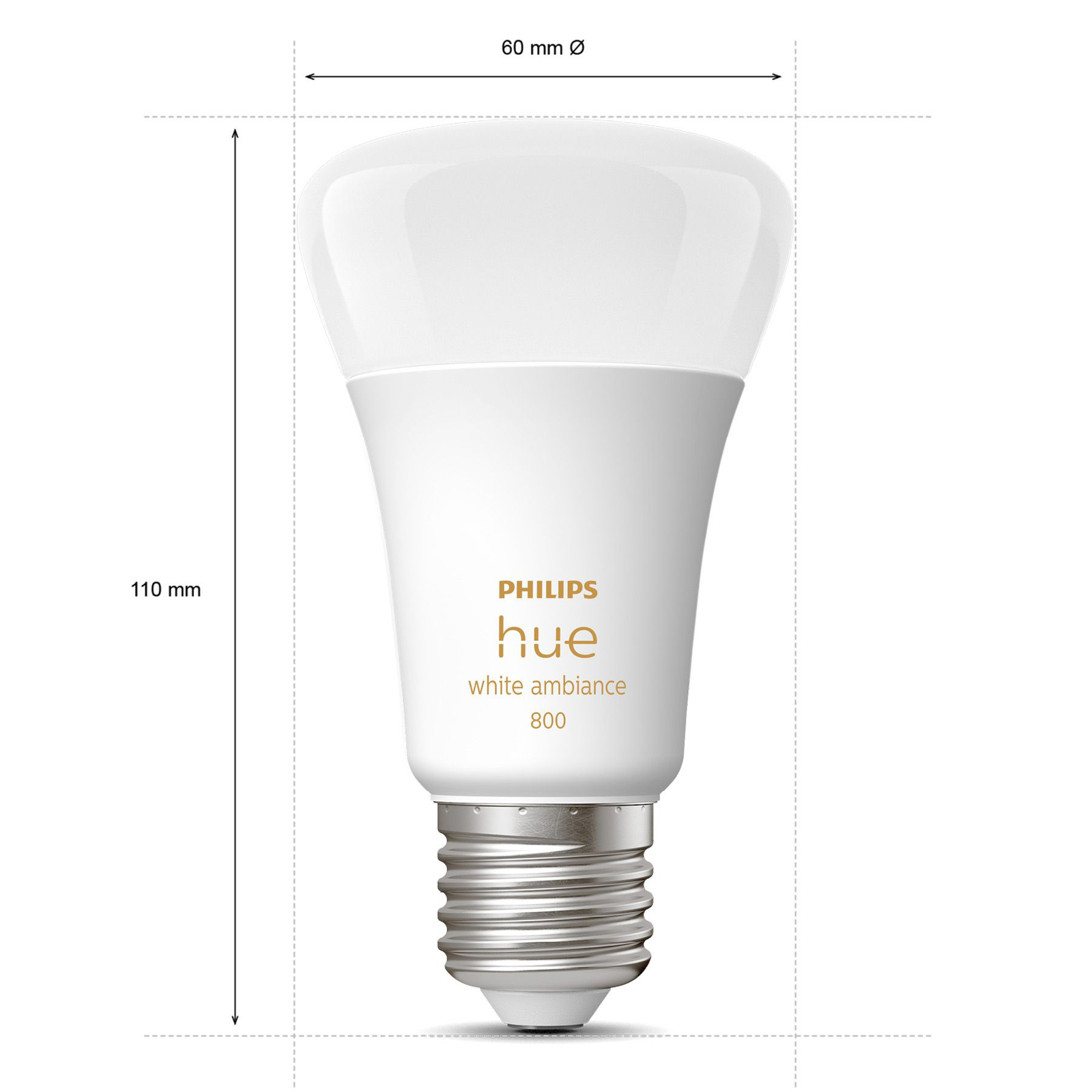 Philips Hue White Ambiance E27 LED-pære 8 W 1100lm