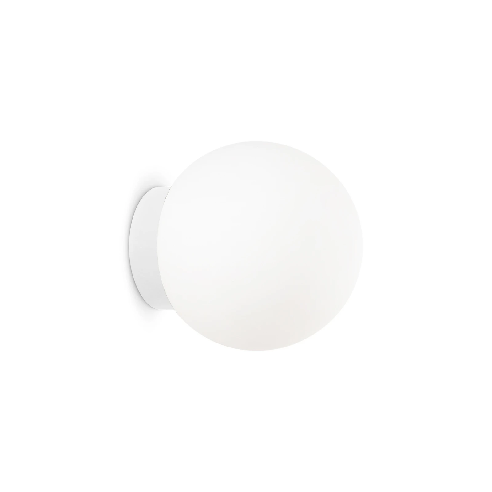 Applique murale Ideal Lux Mapa Ø 15 cm, G9, blanc, verre, boule