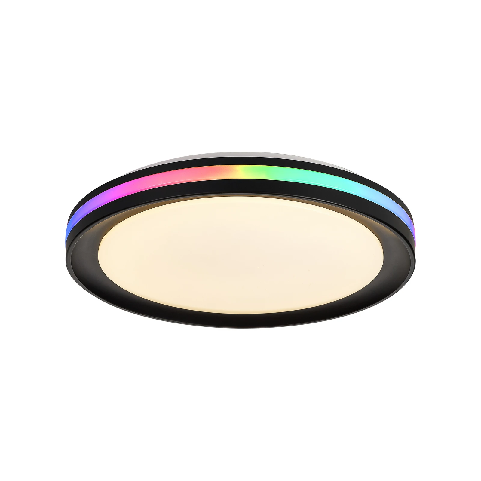 Lampa sufitowa LED Gamer, RGB, CCT, pilot, czarna