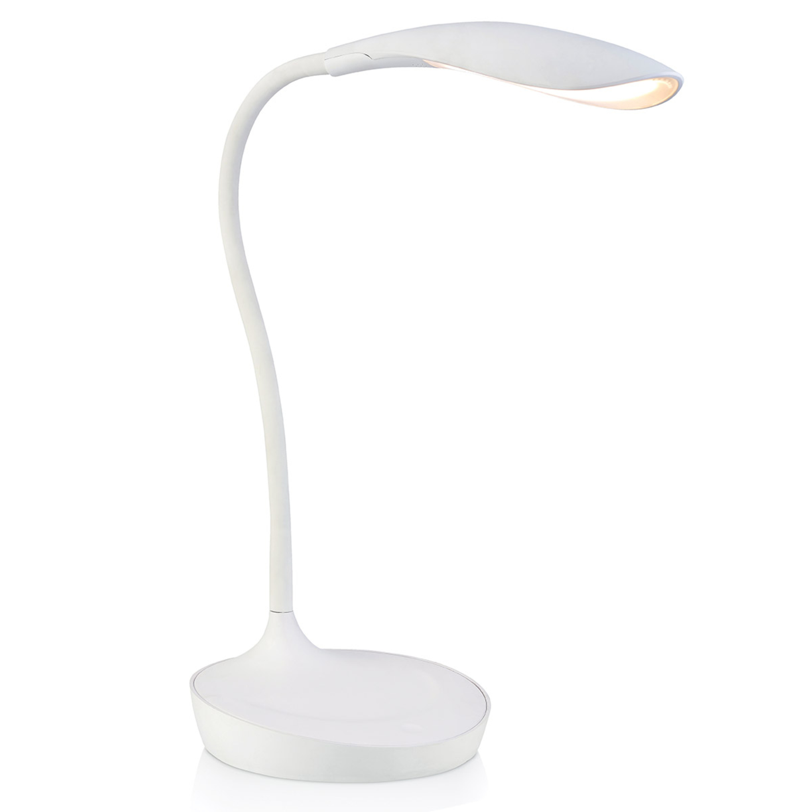 Lampa stołowa LED Swan, biała