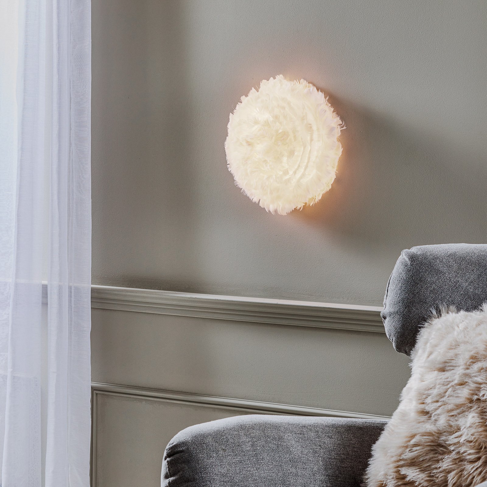 Eos Up Wall Lamp/Ceiling Lamp Mini White - UMAGE