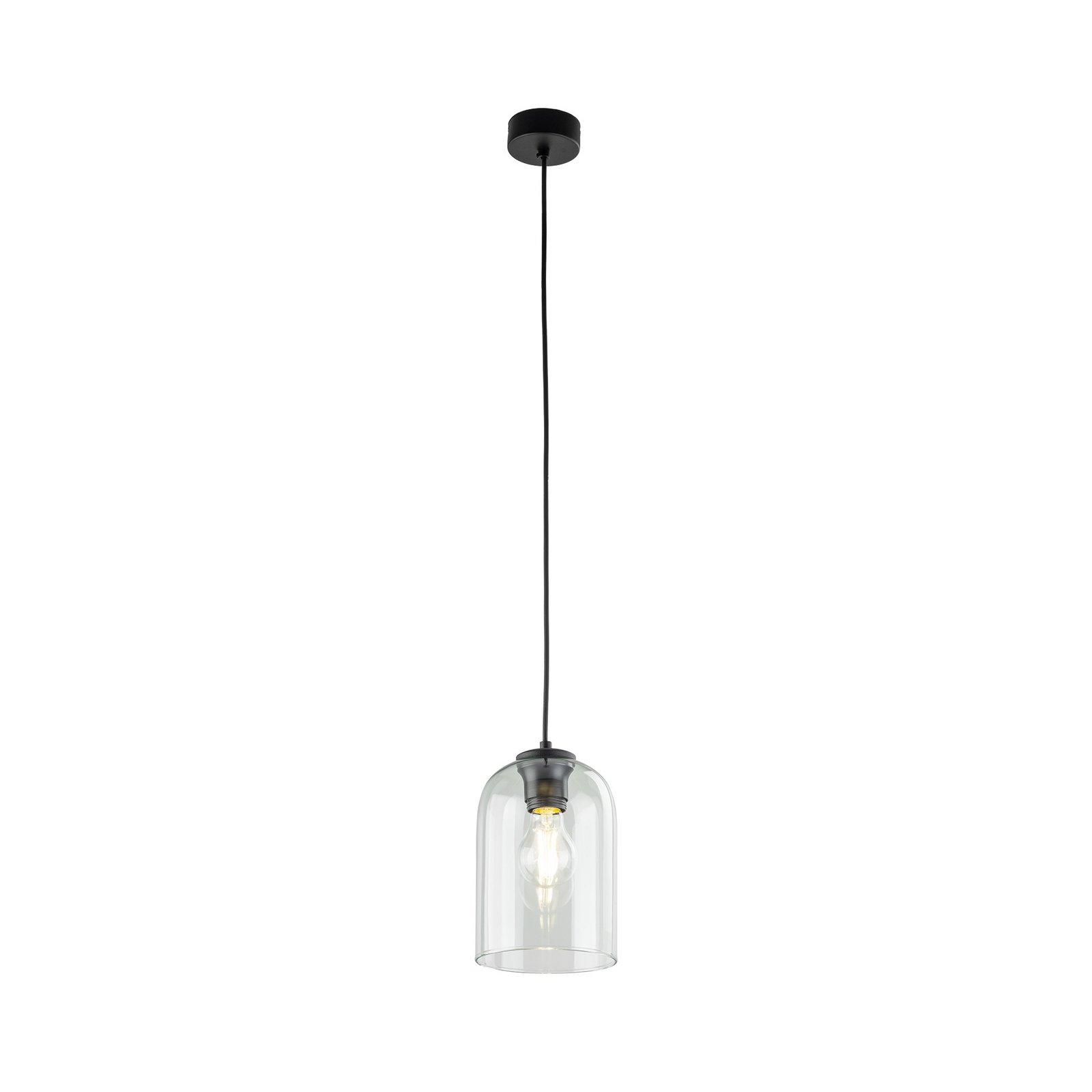 Molly hengelampe, grønn, Ø 14 cm, metall/glass