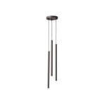 Sopel 3 pendant light, olive green, round, 3-bulb, steel, G9