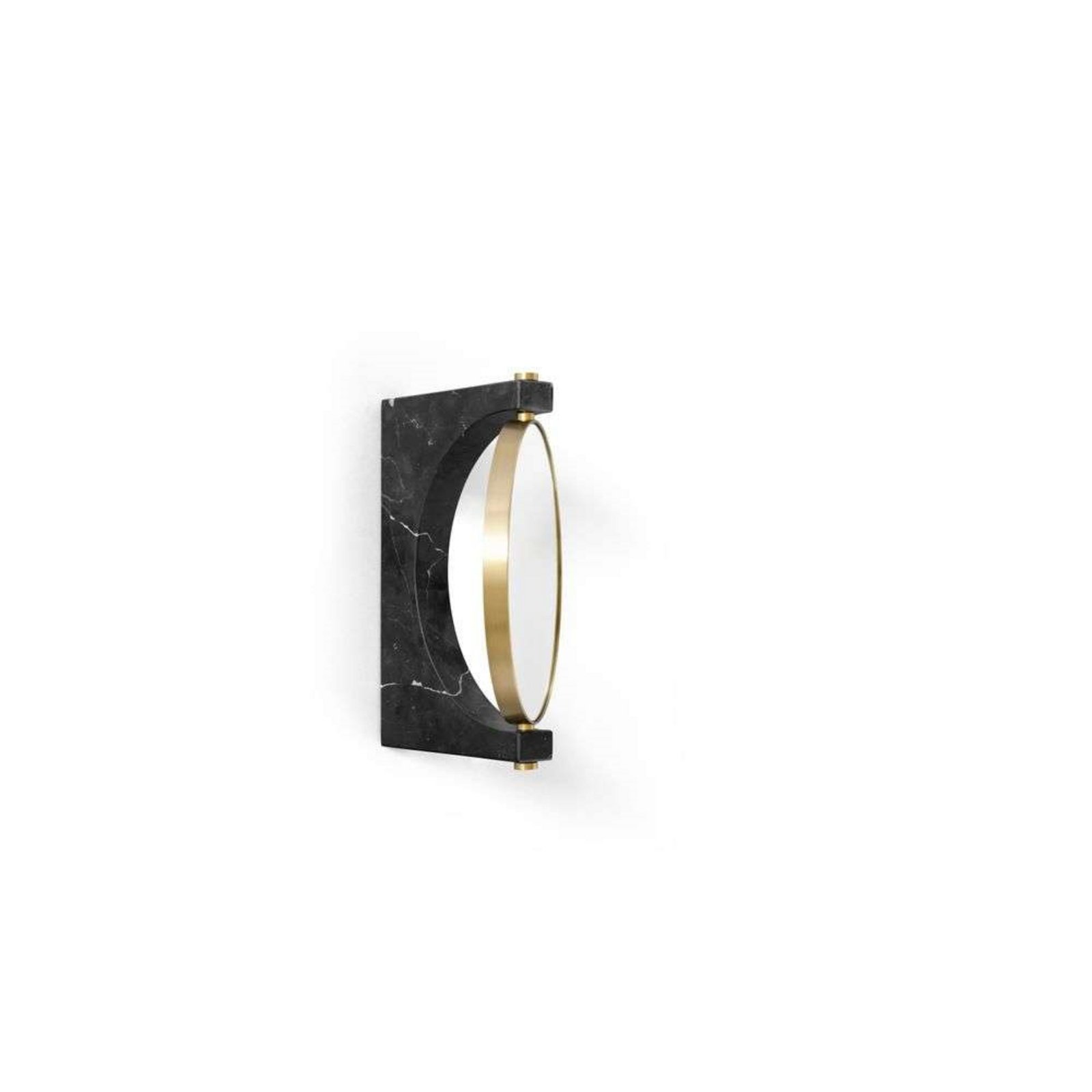 Pepe Marble Oglindă Perete Brass/Black - Audo Copenhagen