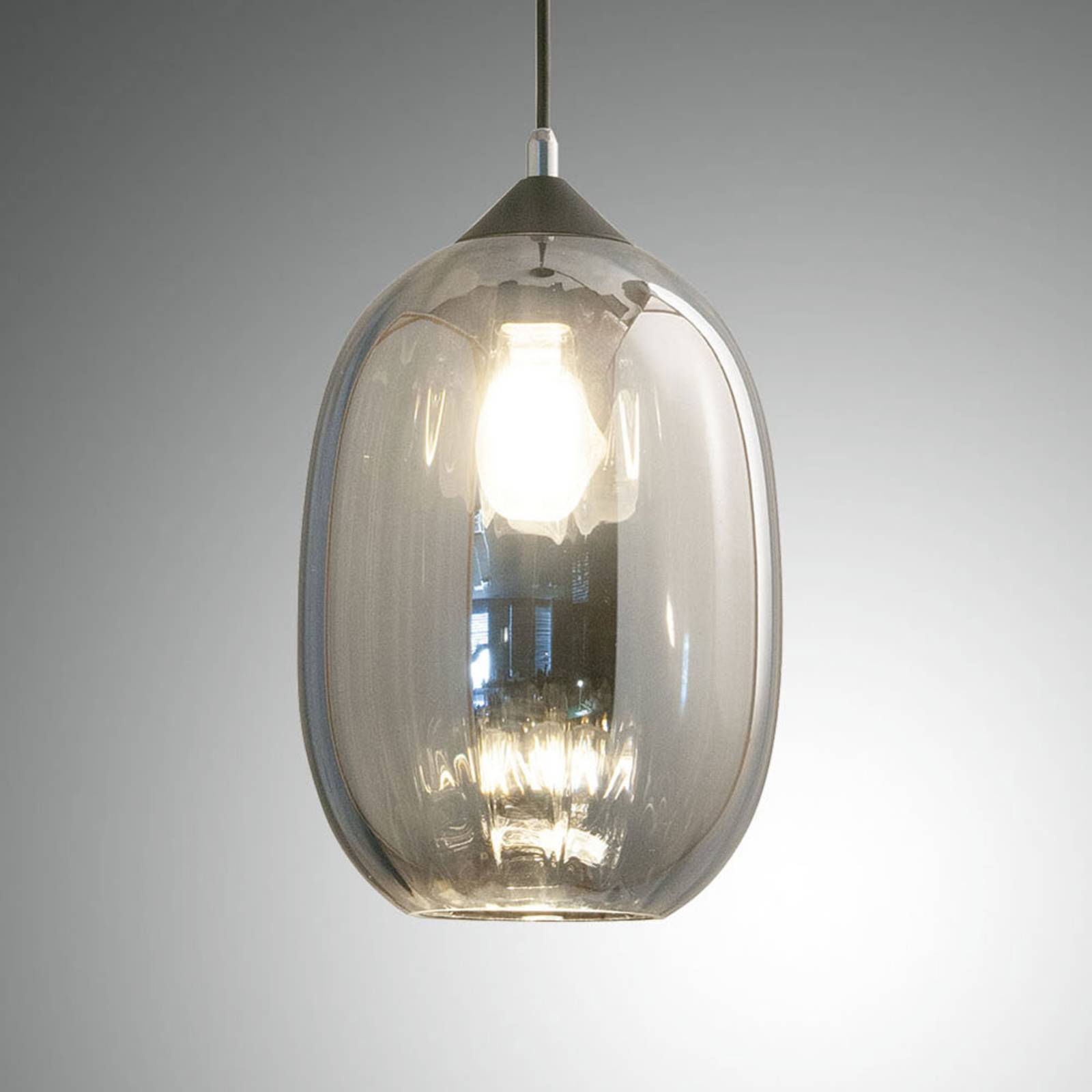Lampa wisząca Infinity ze szkła, 1-punktowa, Ø20cm