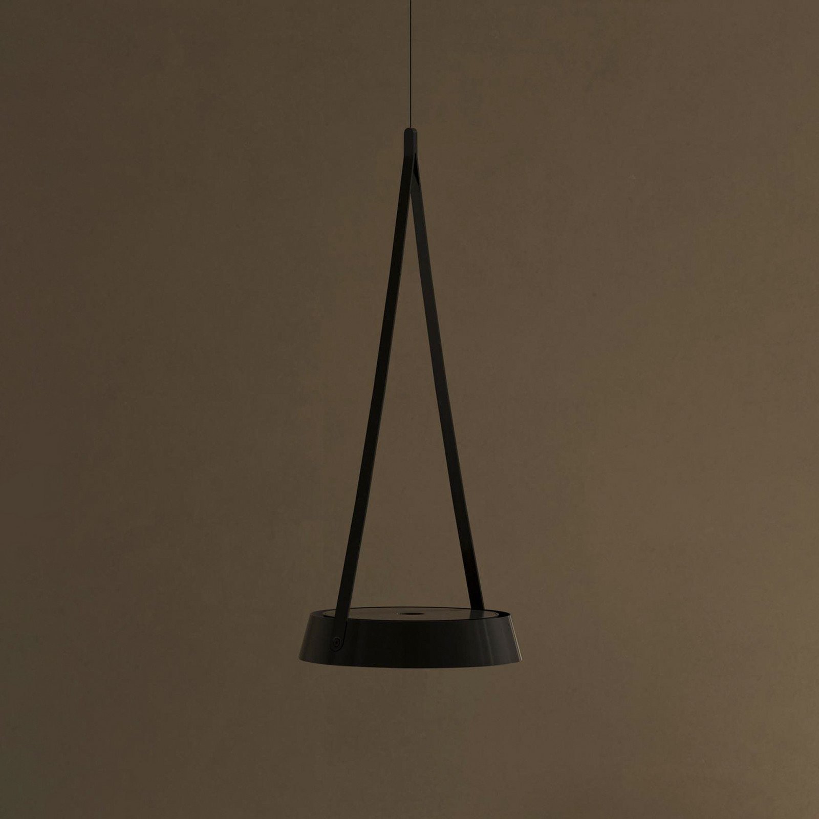 Sigor Lampă suspendată LED cu baterie Mahina negru Ø 17 cm metal CCT - Camera de zi / sufragerie - Modern - Aluminiu