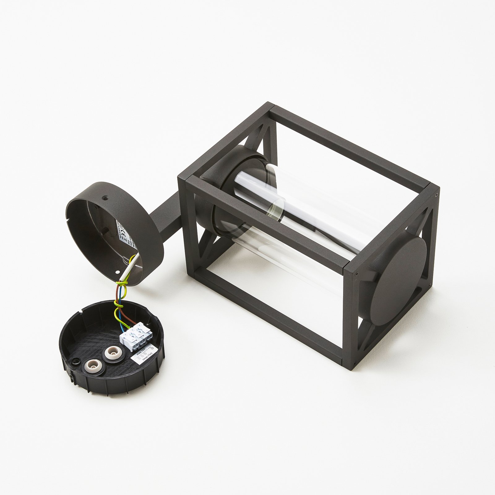 Ferda Up Außen Wandleuchte IP44 Graphite - Lucande