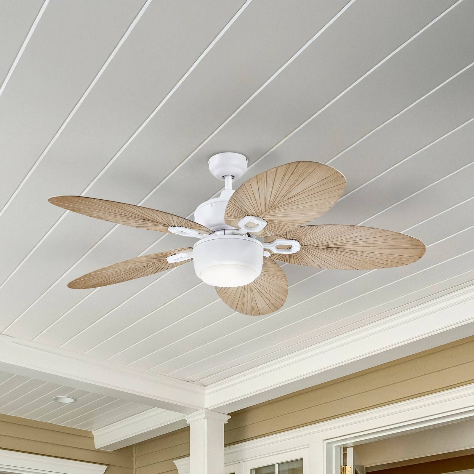 Ventilateur de plafond Westinghouse avec éclairage 7316440, gris bahama