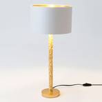 Lampada tavolo Cancelliere Rotonda bianco/oro 57cm
