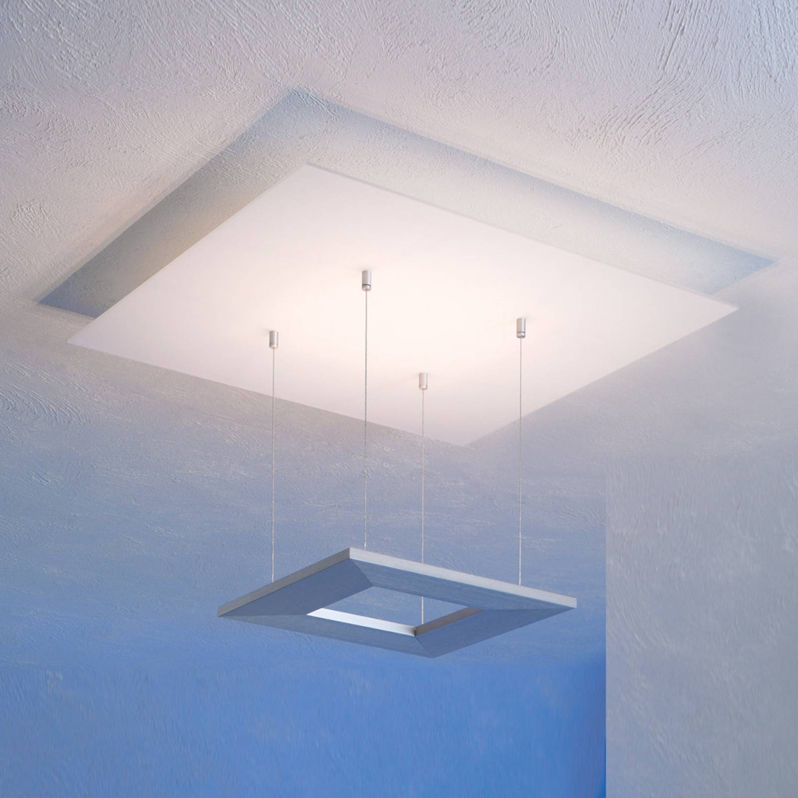 Escale Zen - lampa sufitowa LED, 60 cm, aluminium