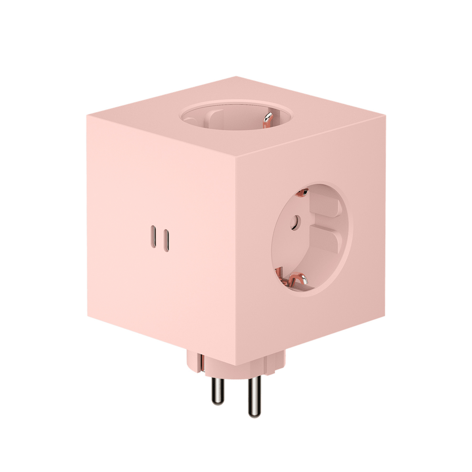 SQUARE 2 Zwischensteckdose, pink, 3x Schuko, 2 x USB - AVOLT