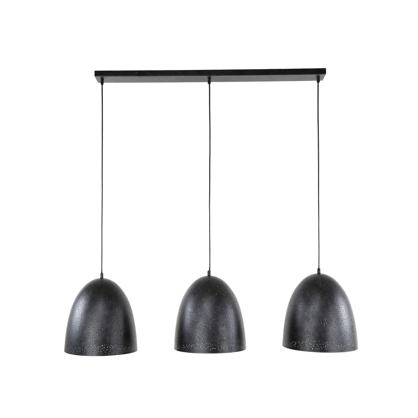 Kosmos viseća lampa, crna, metal, za 3 žarulje, E27, 120 cm