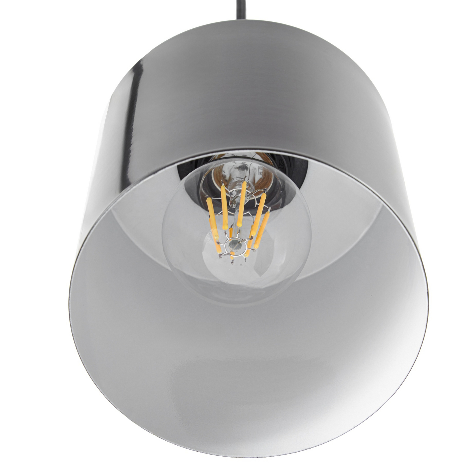 Suspension Lindby Ovelia, noire, à 4 lampes, métal, E27