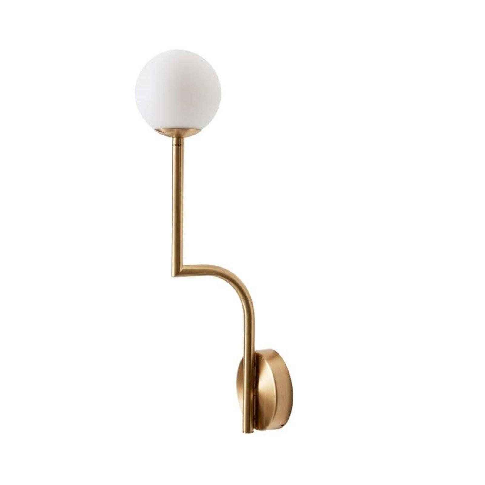 Mobil 46 Vägglampa Hardwired Brass/Opal - Pholc