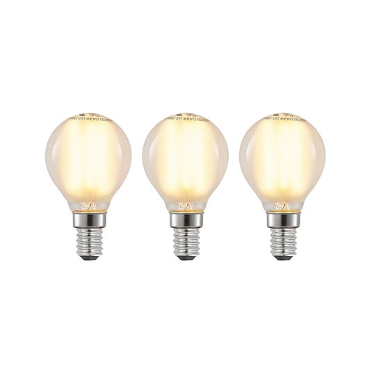 LED-Tropfenlampe E14 4W 2700K matt dimmbar 3er-Set