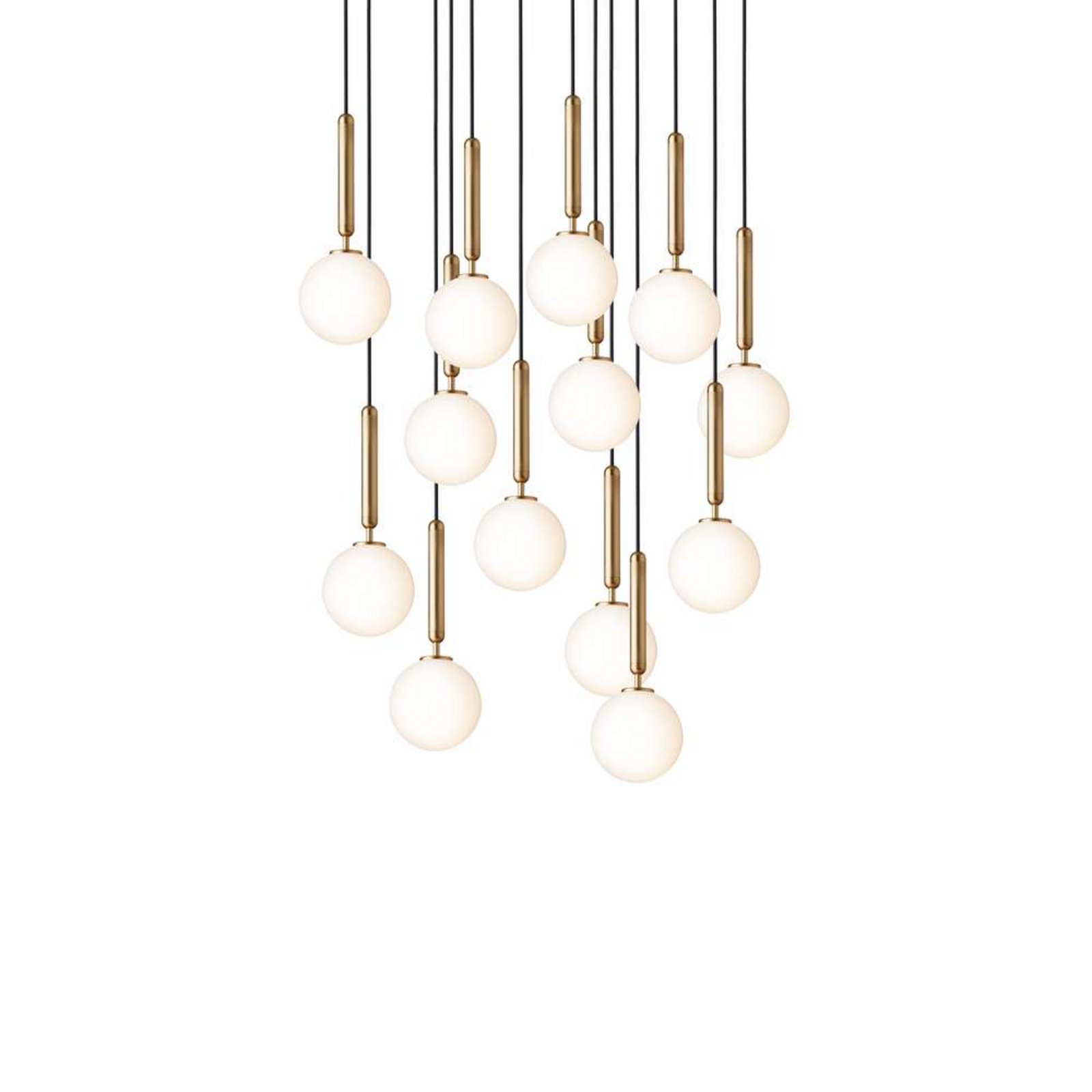 Miira 13 Candelabru Brass/Opal - Nuura