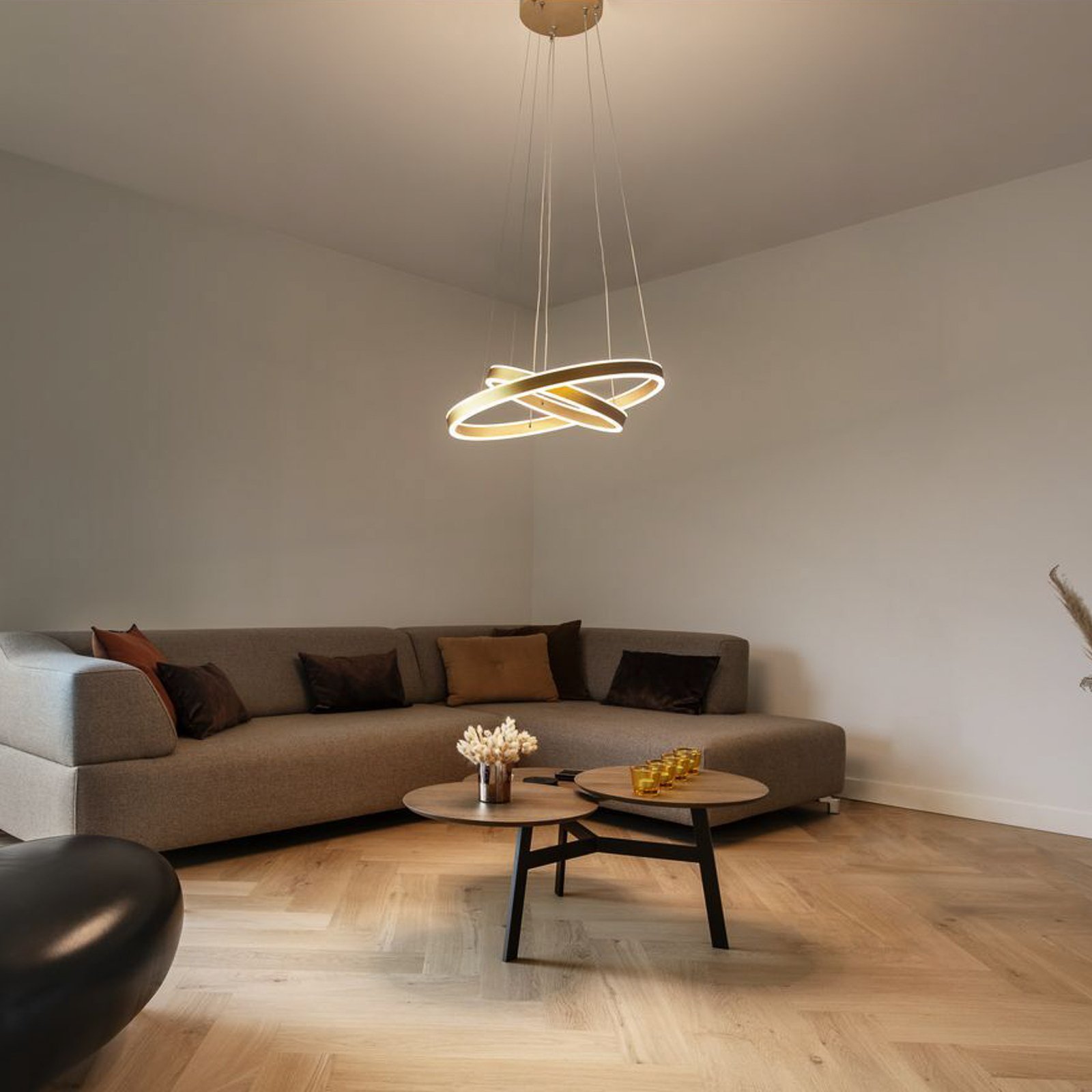 One Double Up/Down Hanglamp 2700/3000K Brass - SLV