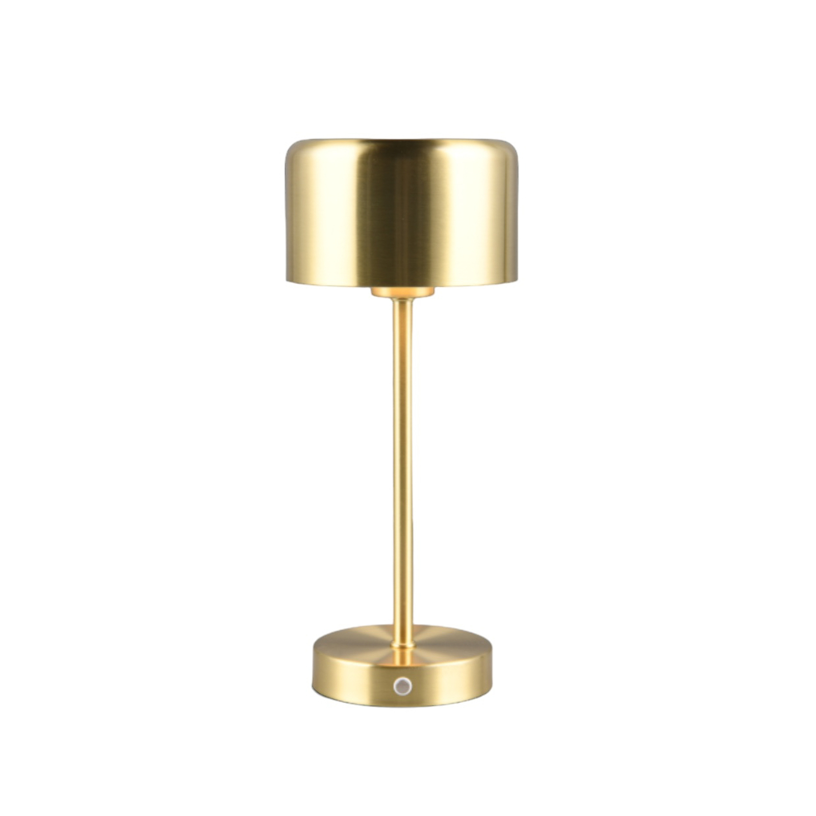 LED table lamp Jeff, matt brass, height 30 cm, metal