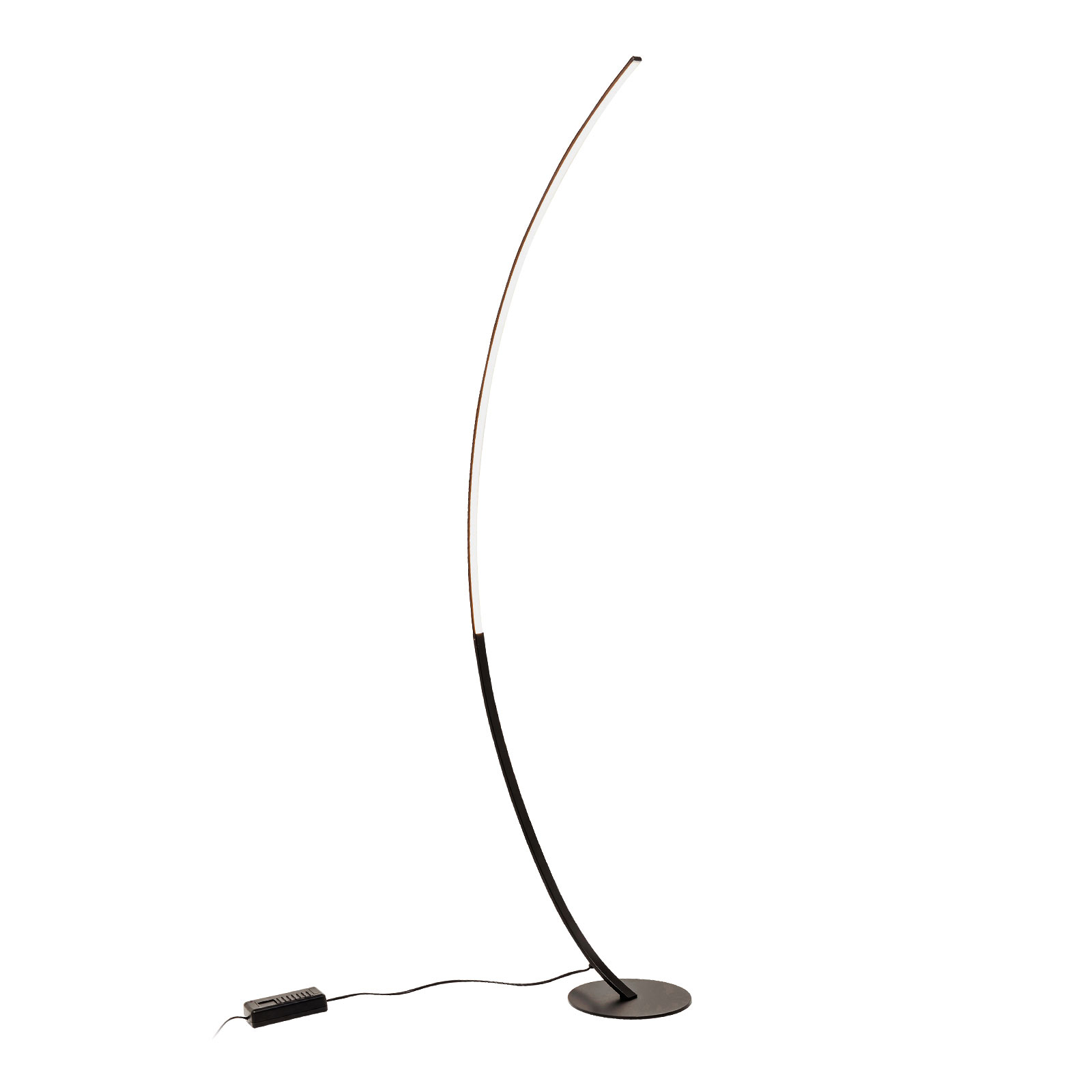 Kare KARE Codolo LED floor lamp black, for Living / Dining Room, steel, plastic, 12.9 W, energy efficiency: A, W: 18 cm, H: 151 cm