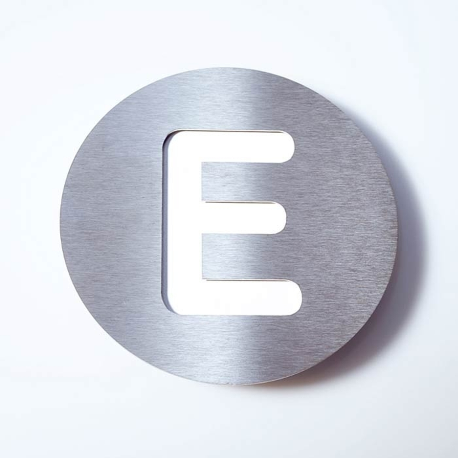 Číslo domu z ušľachtilej ocele Round – E