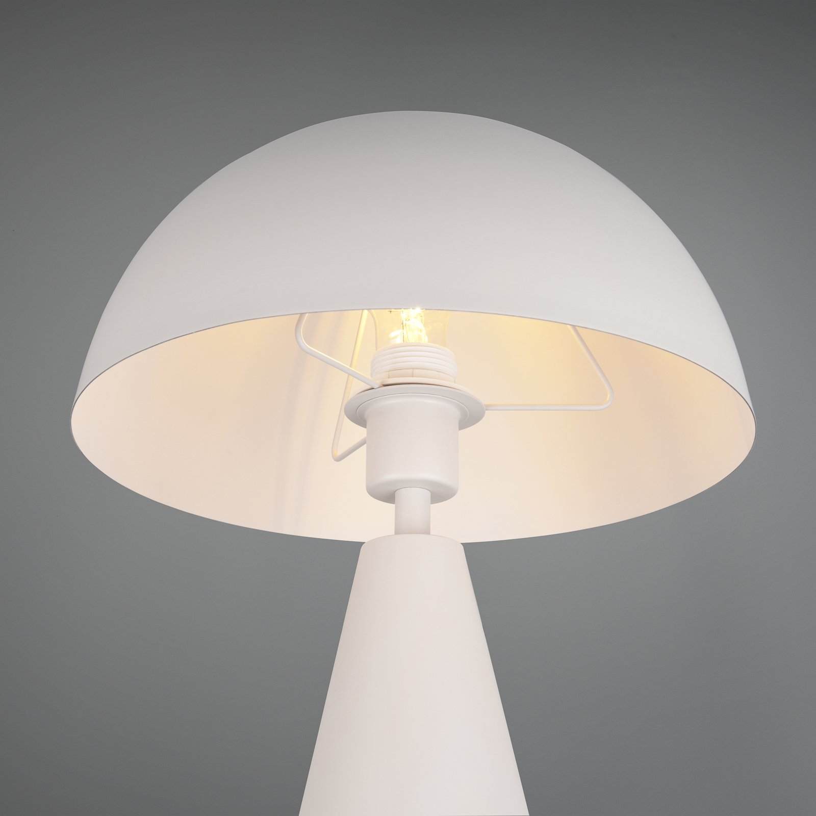 Alfie stolna lampa, svijetlo siva mat, metal, E27