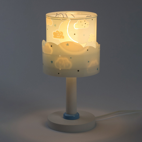 Bordlampe til barnerom Moon med lyseffekt