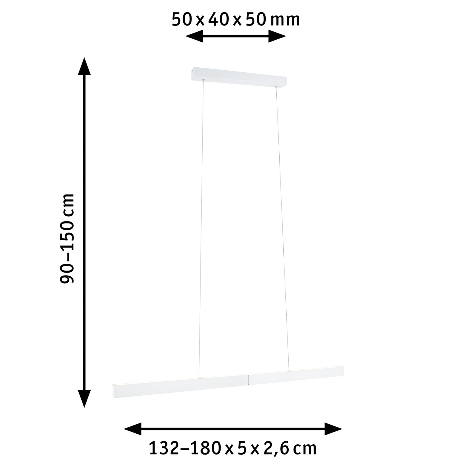 Aptare Suspension Zigbee Dim. Noir - Paulmann